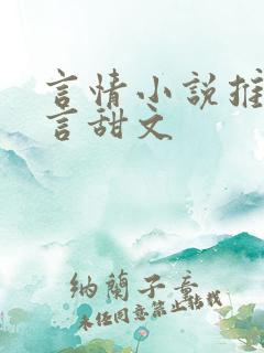 言情小说推荐现言甜文