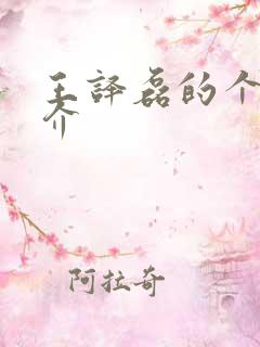 王译磊的个人简介