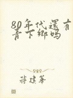 80年代还有知青下乡吗