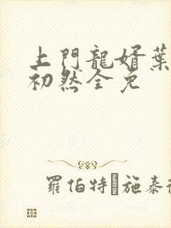 上门龙婿叶辰萧初然全免