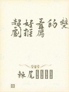 超好看的双男主剧推荐