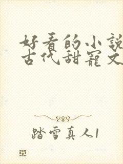 好看的小说言情古代甜宠文