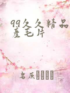 99久久精品国产毛片