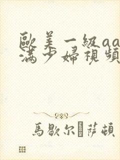 欧美一级aa丰满少妇视频