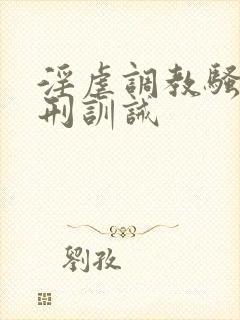 淫虐调教骚奴淫刑训诫