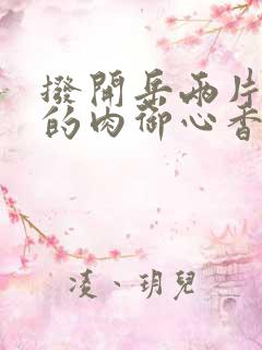 拨开岳两片肥嫩的肉御心香帅