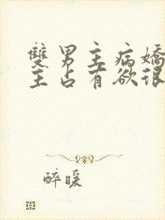 双男主病娇文男主占有欲很强