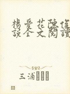 杨爱花陈俊华小说全文阅读最新章节