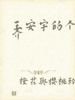 王安宇的个人简介