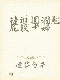 后进圆润翘臀大屁股少妇