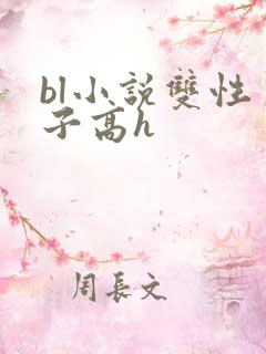 bl小说双性生子高h