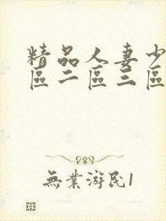 精品人妻少妇一区二区三区