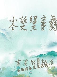 小说绍宋无弹窗全文免费阅读