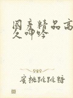 国产精品高潮久久呻吟