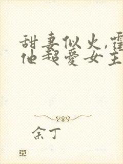 甜妻似火,霍爷他超爱女主是谁