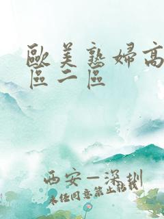 欧美熟妇高潮一区二区