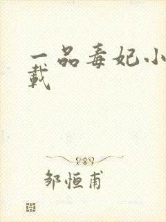 一品毒妃小说下载