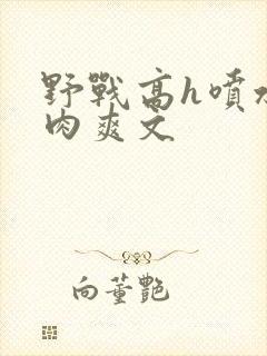 野战高h喷水荡肉爽文