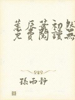 叶辰萧初然小说免费阅读无弹窗