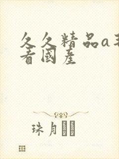 久久精品a毛片看国产