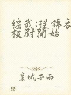 综武:从锦衣卫校尉开始