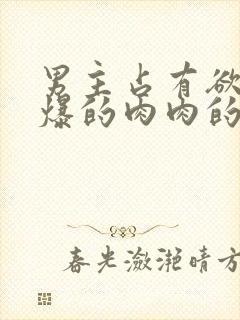 男主占有欲强到爆的肉肉的文