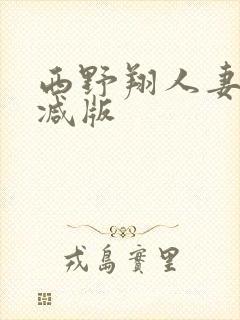西野翔人妻未删减版
