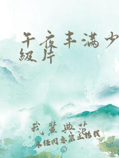 午夜丰满少妇一级片