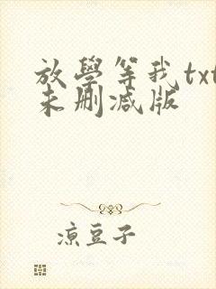 放学等我txt未删减版