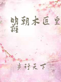 明朝木匠皇上是谁