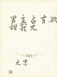 男主占有欲强的甜宠文