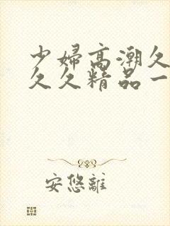 少妇高潮久久久久久精品一