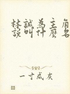 林诚为主角的小说叫什么名字