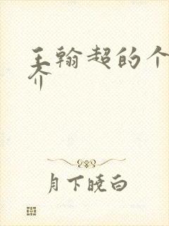 王翰超的个人简介