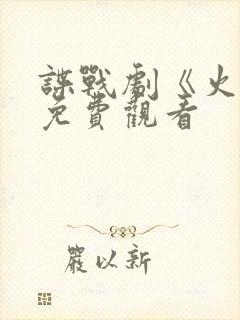 谍战剧《火神》免费观看