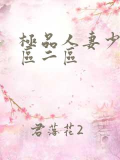 极品人妻少妇一区二区