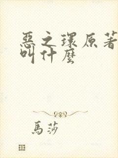 恶之环原著小说叫什么