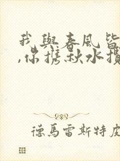 我与春风皆过客,你携秋水揽星河什么意思