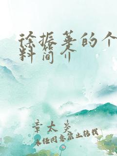 徐振华的个人资料简介