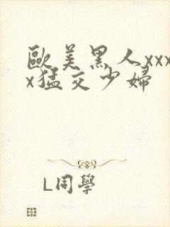 欧美黑人xxxx猛交少妇