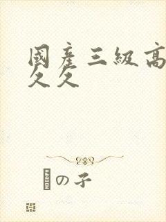 国产三级高潮久久久