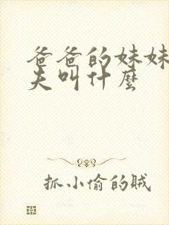 爸爸的妹妹的丈夫叫什么