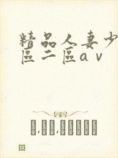 精品人妻少妇一区二区aⅴ