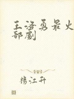 王洛勇最火的三部剧