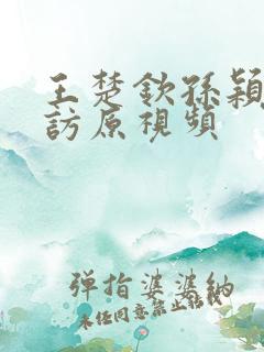 王楚钦孙颖莎采访原视频