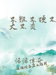 又粗又硬又长又大又爽