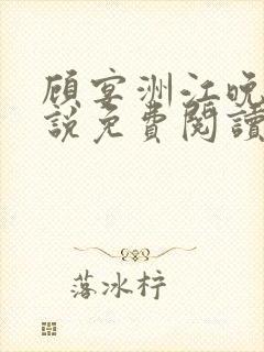 顾宴洲江晚枝小说免费阅读最新章节