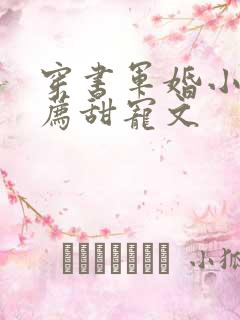 穿书军婚小说推荐甜宠文