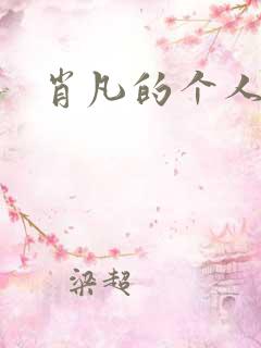 肖凡的个人简介