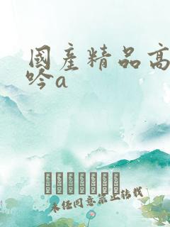 国产精品高潮呻吟a